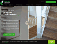 Tablet Screenshot of brugman-traprenovatie.nl